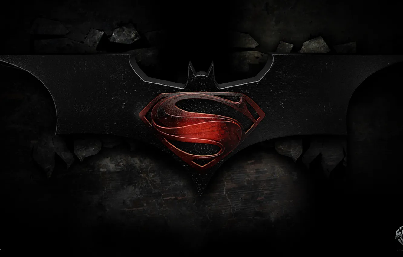 Wallpaper logo, Batman, comic, Superman, DC Comics, Warner Bros, Batman vs.  Superman images for desktop, section фильмы - download