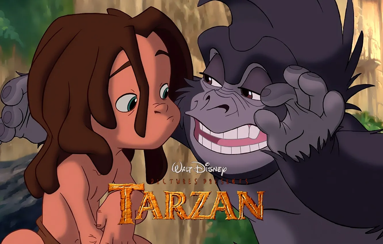 Wallpaper monkey, gorilla, disney, Cartoon, Tarzan images for desktop,  section фильмы - download