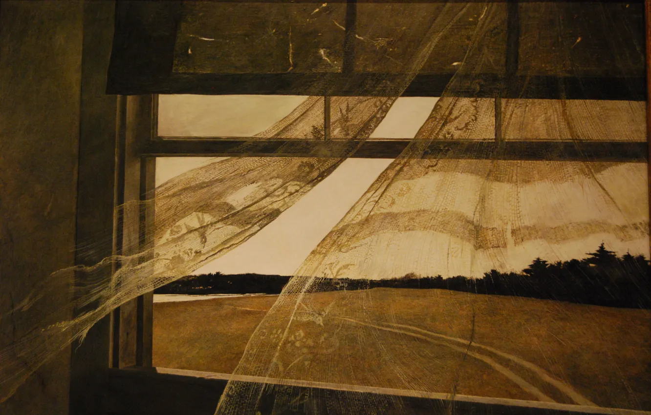 Photo wallpaper Andrew Wyeth, 1947, The wind from the sea