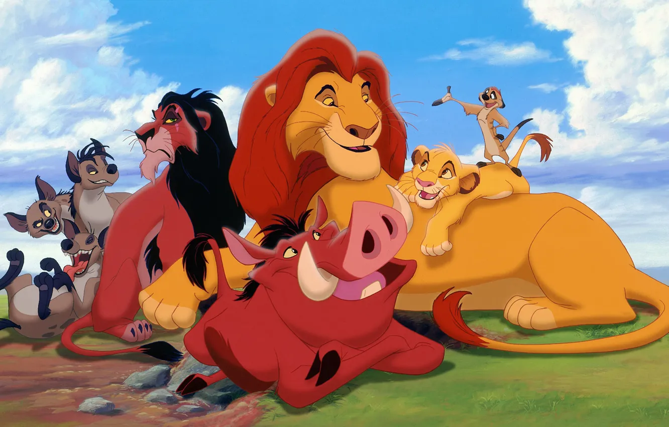 Wallpaper Disney, Timon, The Lion King, Simba, Pumbaa, Scar, The Lion King,  Mufasa images for desktop, section фильмы - download