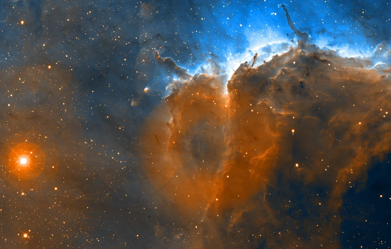 Photo wallpaper Stars, The Pelican Nebula, Space
