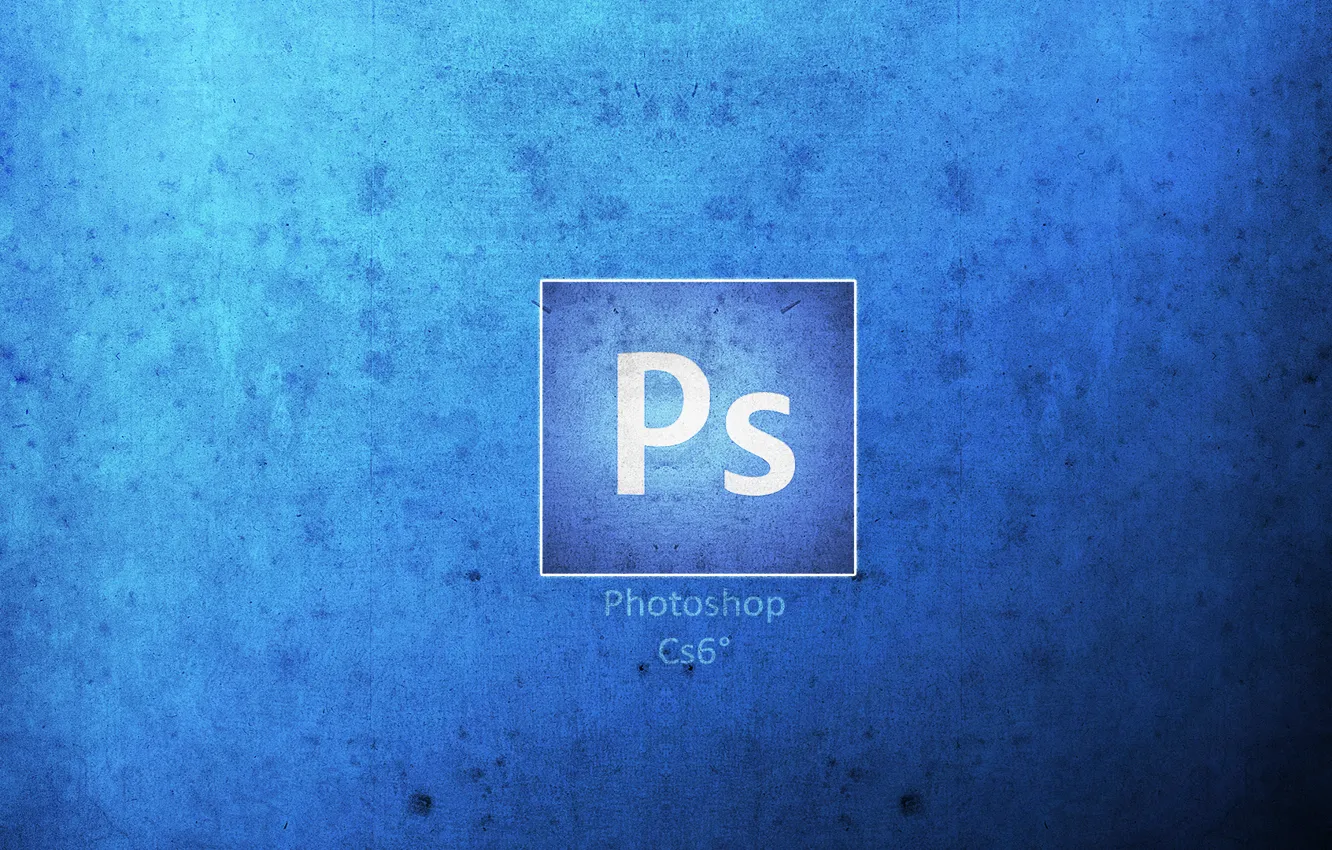 Photo wallpaper white, blue, background, photoshop, logo, photoshop