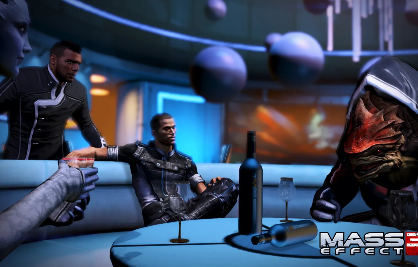 Wallpaper Shepard Mass Effect 3 Urdnot Rex Dlc Citadel Liara Images, Photos, Reviews
