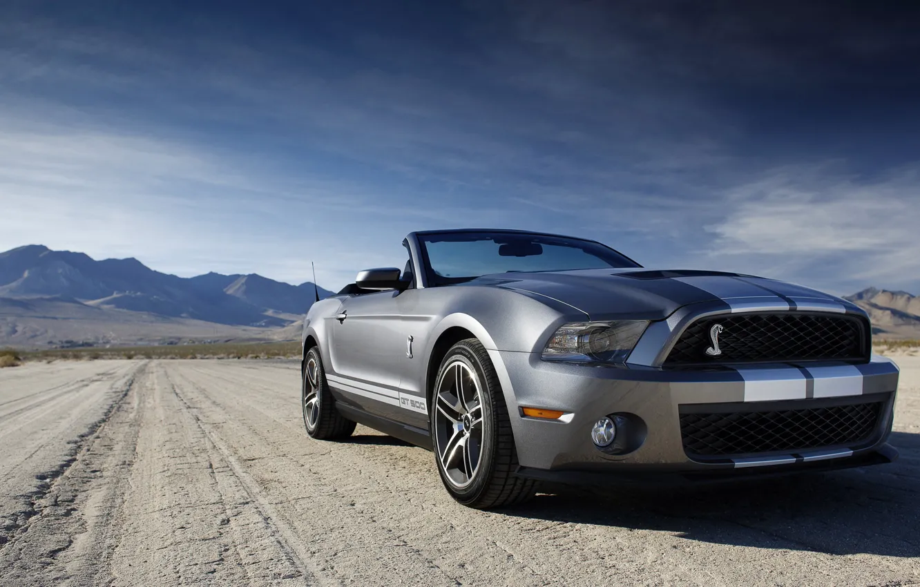 Photo wallpaper mustang, convertible, ford, shelby