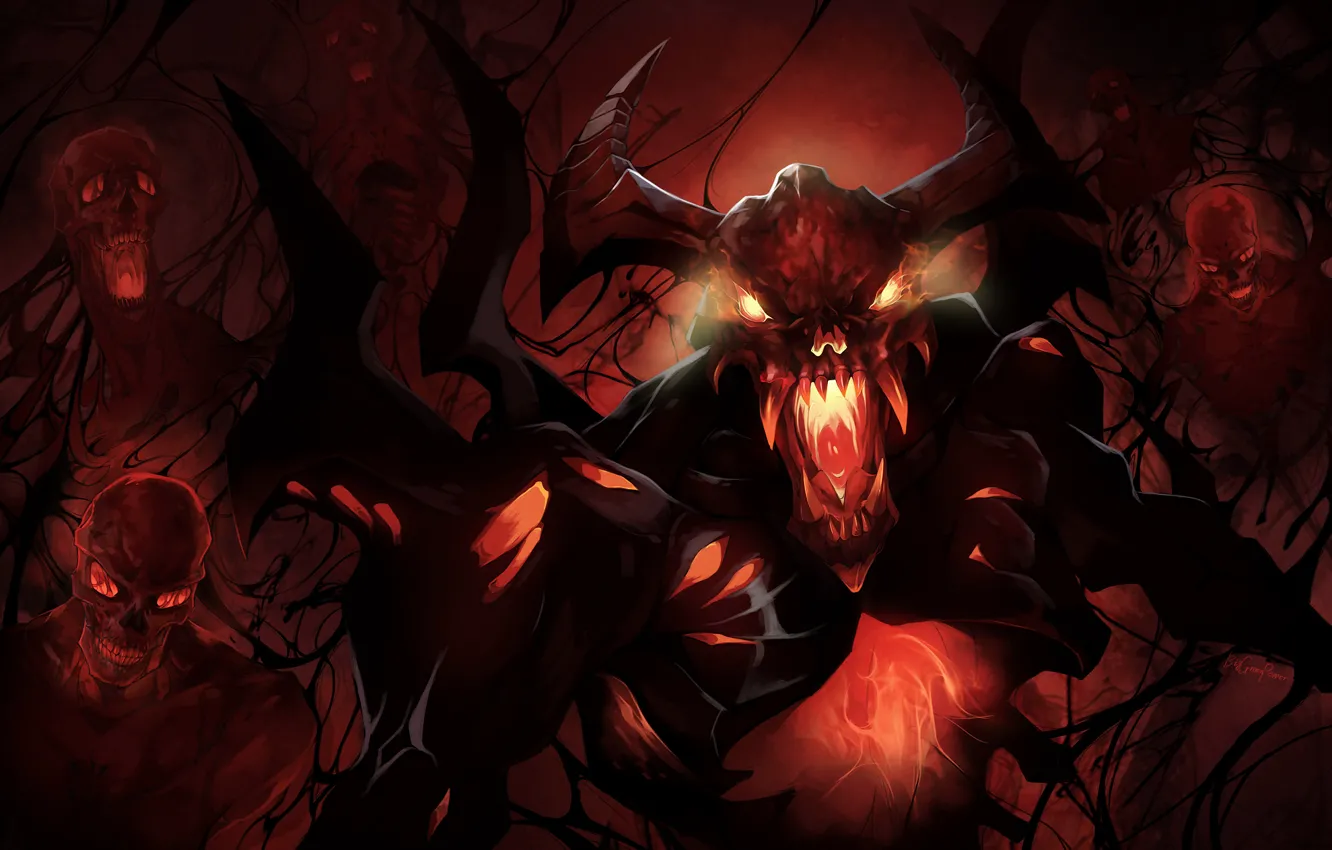 Wallpaper DotA, dota 2, nevermore, shadow fiend, the NEVERMORE, Nevers  images for desktop, section игры - download