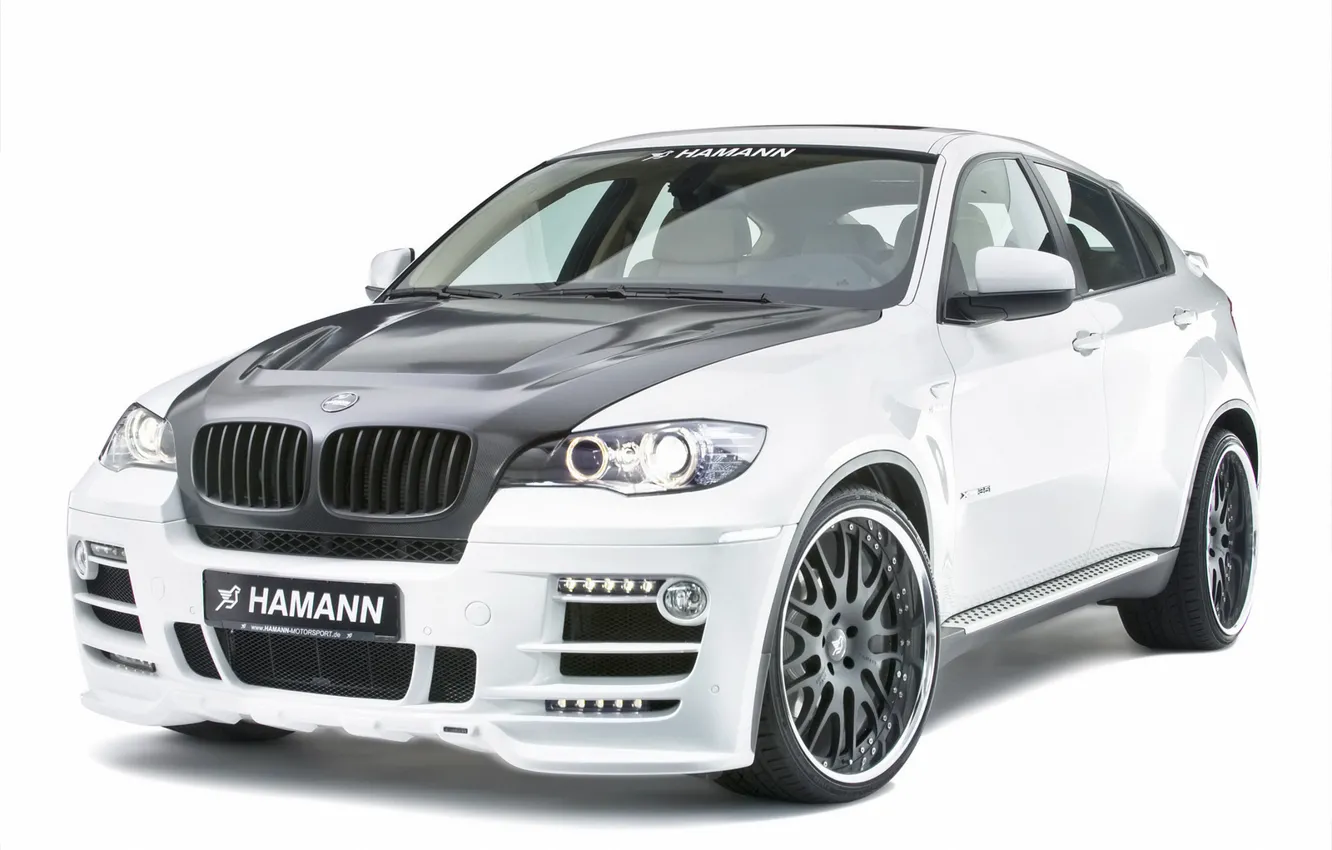 Photo wallpaper white, BMW, Hamann