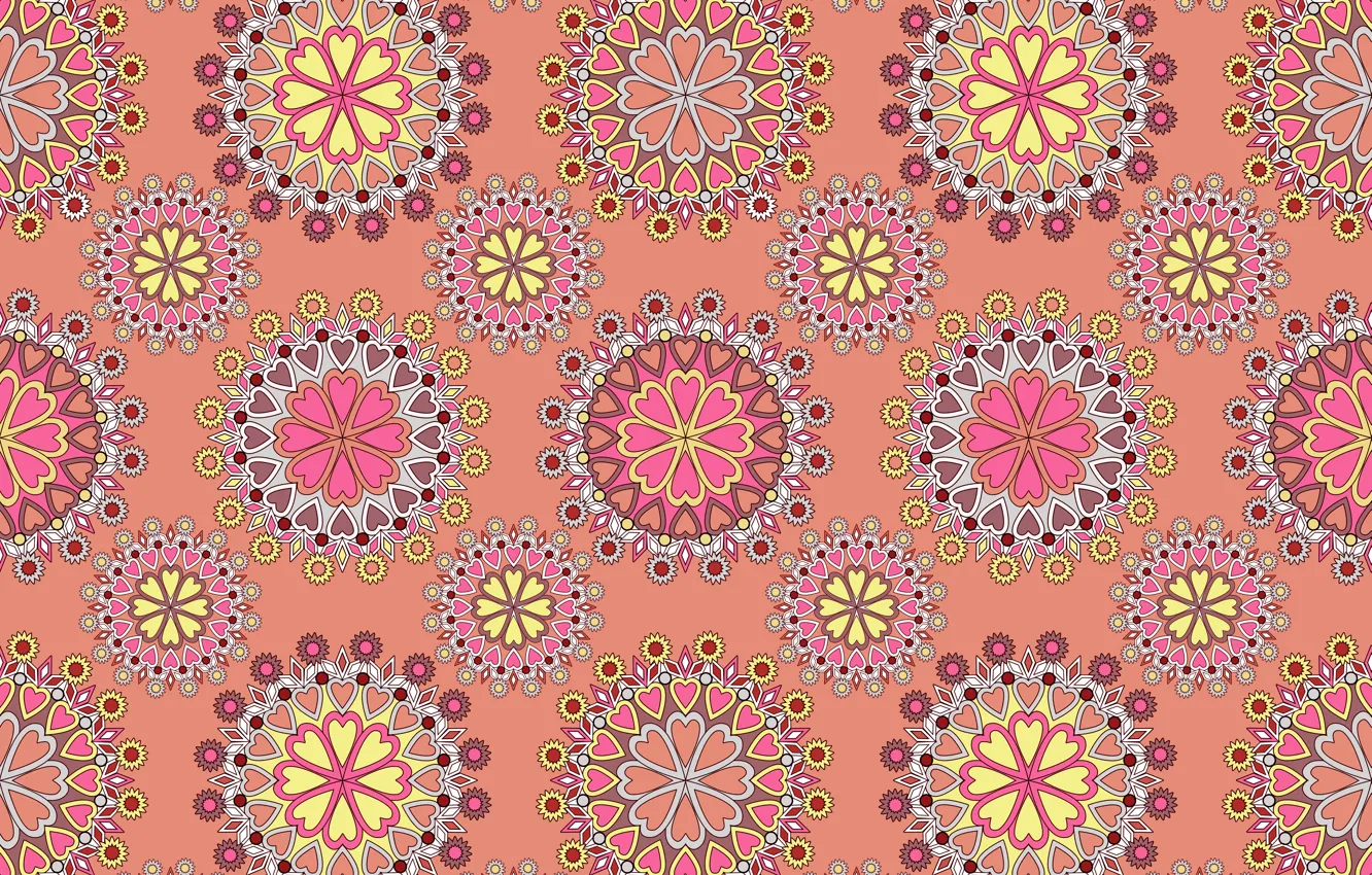 Wallpaper pattern, texture, ornament, pink background images for desktop,  section текстуры - download