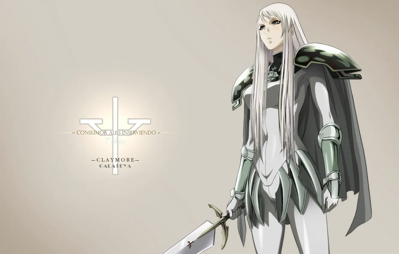 Wallpaper logo, game, Anime, Claymore, soldier, monster, devil, weapon,  woman, asian, human, armour, manga, japanese, Sword, oppai images for  desktop, section сэйнэн - download