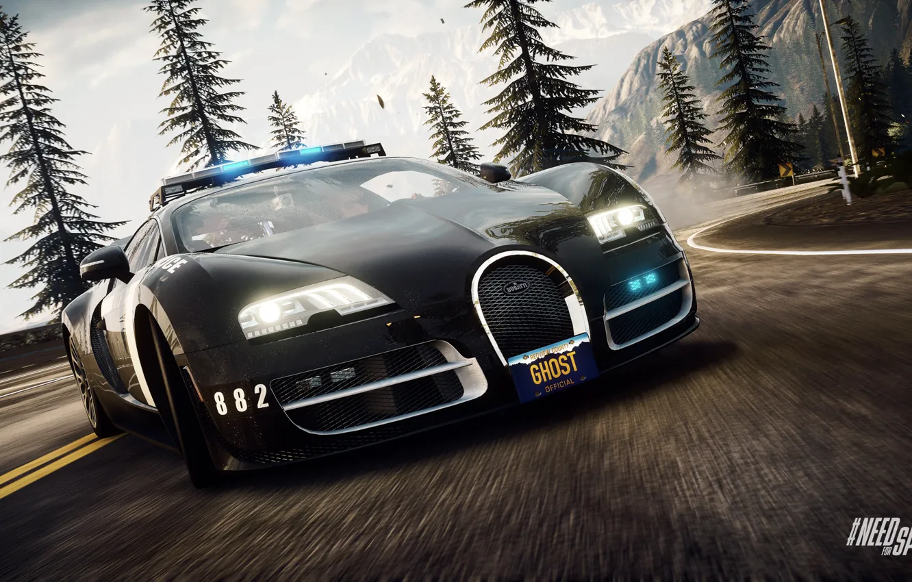 Wallpaper Bugatti Veyron, Need for Speed, nfs, police, 2013, Rivals, NFSR,  NSF images for desktop, section игры - download