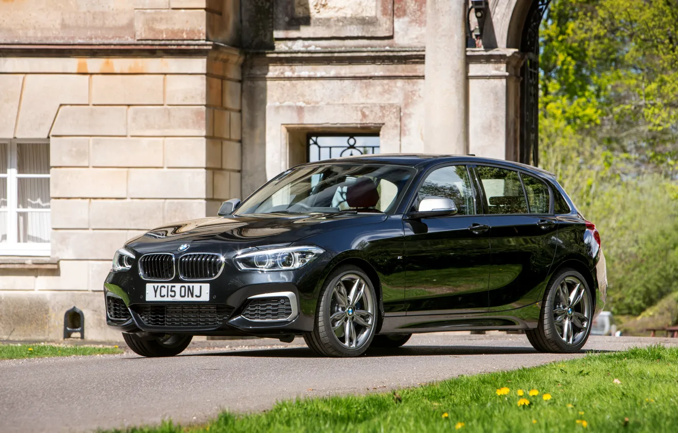 Photo wallpaper BMW, BMW, 5-door, UK-spec, 2015, F20, M135i