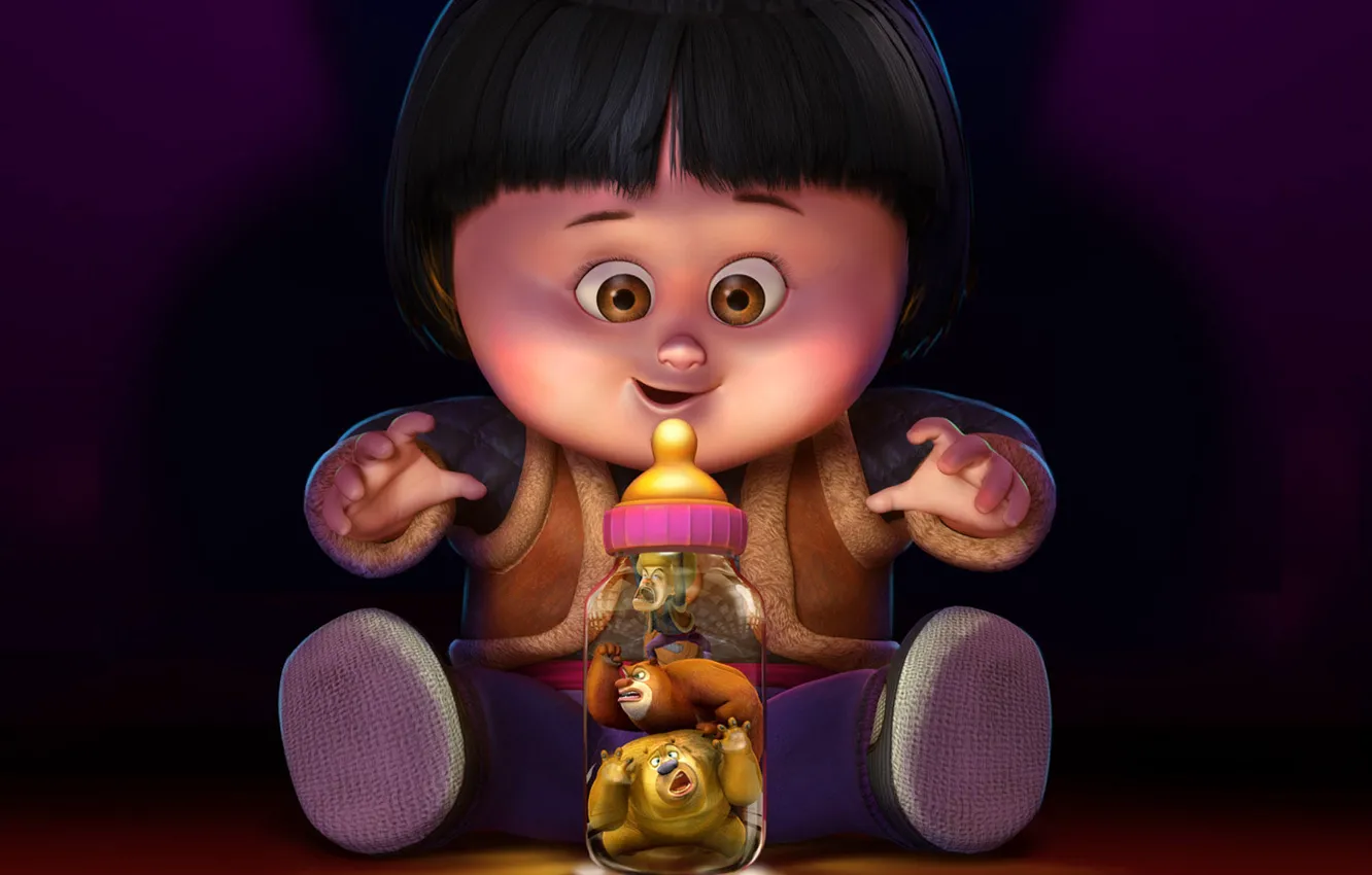 Wallpaper cartoon, doll, girl, "Bear haunt Indiana Xiong Bing images  for desktop, section фильмы - download