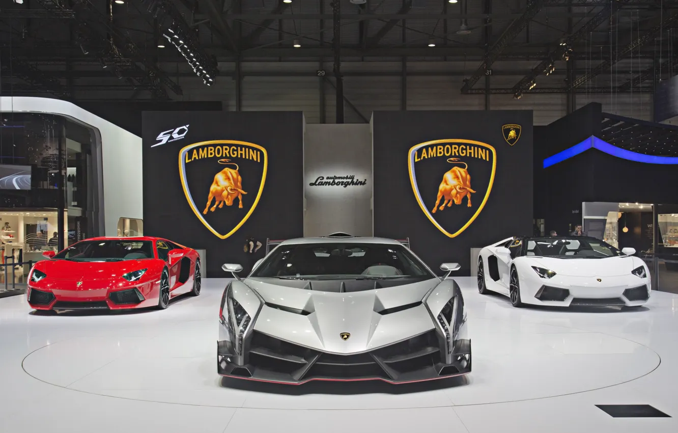Photo wallpaper Lamborghini, veneno, Lamborghini Veneno, the Geneva motor show, Geneva Motor Show