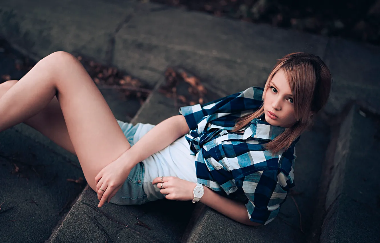 Wallpaper shorts, steps, shirt, legs, Emily Browning, similar to, Elya  images for desktop, section девушки - download