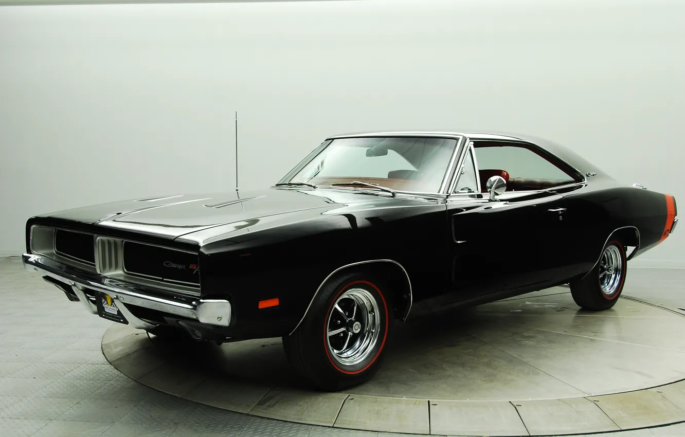 Photo wallpaper retro, black, 1969, muscle car, black, Dodge, classic, dodge, retro, muscle car, charger, classic, the …