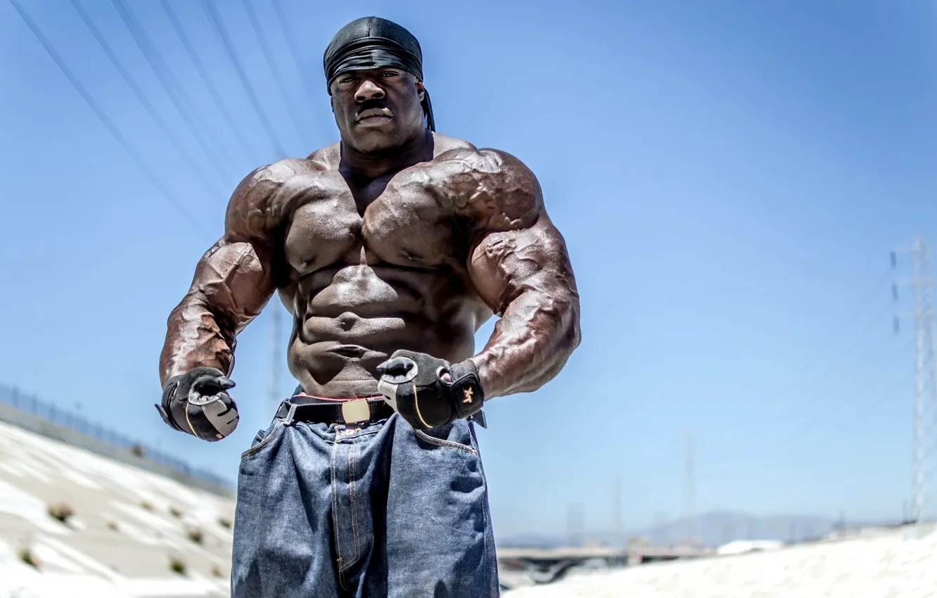 Wallpaper pose, gloves, bandana, muscle, muscle, press, bodybuilder, abs,  bodybuilder, Kali Muscle, Kali Muscle images for desktop, section мужчины -  download